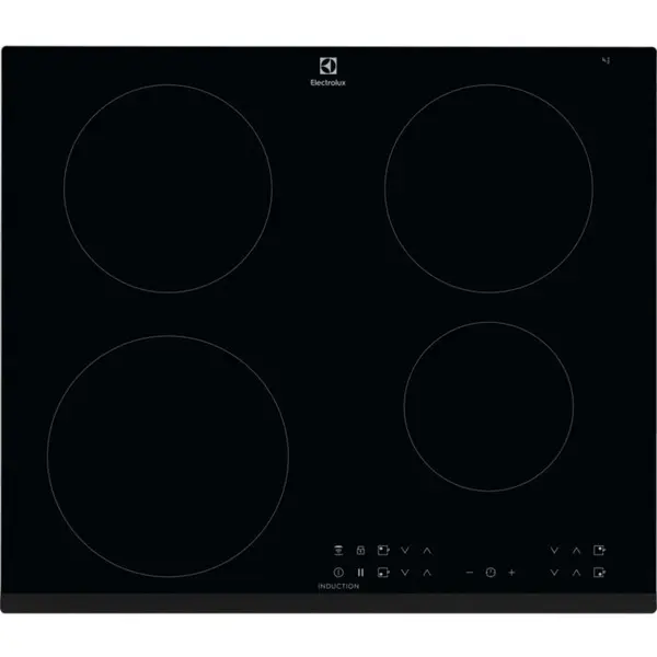 Electrolux Plita incorporabila Electrolux LIR60430, Inductie, 4 zone de gatit, Touch Control, Timer, 60 cm, Sticla neagra
