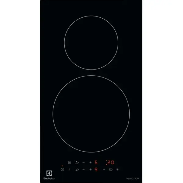 Electrolux Plita incorporabila Electrolux LIT30230C, Inductie, 2 zone de gatit, Power boost, Control touch, 29 cm, Negru