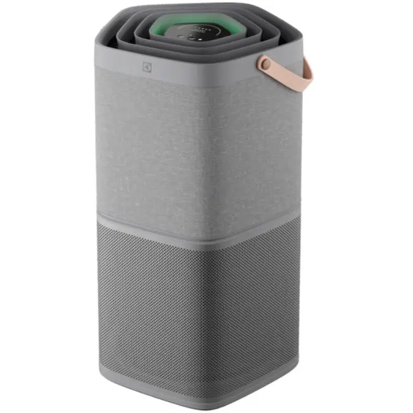 Electrolux Purificator de aer Electrolux EPO60571UG seria 600, CADR 520 mc/h, Ionizare, 5 trepte de purificare cu filtru HEPA 13 si carbon activ, Filtrare antivirala si antibacteriana, Senzor umiditate, Lumina, Temperatura, COV-total, WiFi, Gri