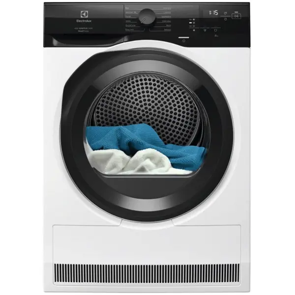 Electrolux Uscator de rufe Electrolux EW6D98BEE, Pompa de caldura, 8 kg, clasa D, motor Asincron, PerfectCare600 GentleCare, QuickCare, MixCARE, Refresh, EasyIron, Reversibil +, Alb