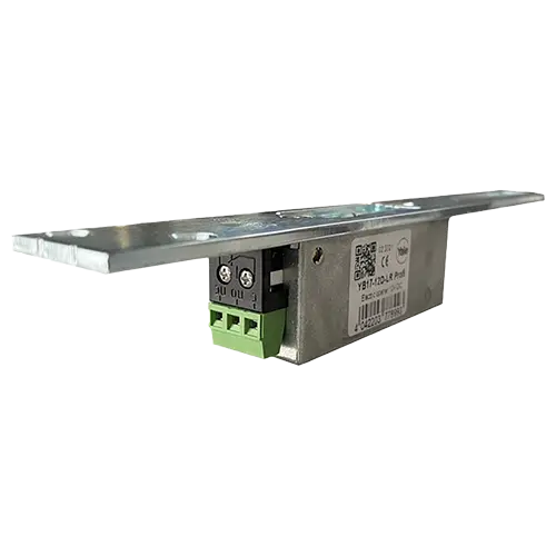 Electromagnet de toc fail-locked cu contact de monitorizare, 12V DC, 2500N, placa lunga, ASSA ABLOY YB17-12D-LR