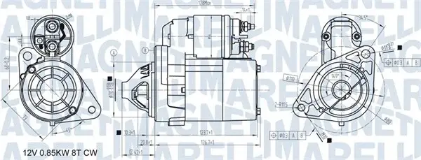 Electromotor (12V, 0,8kW) potrivit NISSAN MICRA C+C III, MICRA II, MICRA III, NOTE 1.0 1.2 1.4 08.92-
