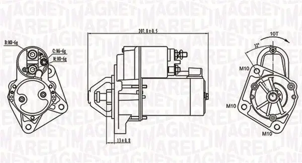 Electromotor (12V, 1,1kW) FORD FIESTA V, KA, STREET KA 1.3 1.6 intre 1996-2008
