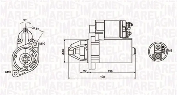 Electromotor (12V, 1,1kW) MERCEDES C (A205), C (C204), C (C205), C (CL203), C T-MODEL (S203), C T-MODEL (S204), C T-MODEL (S205), C (W203), C (W204), C (W205), CLC (CL203), CLK (A209) 1.6-5.5