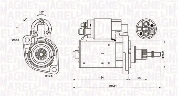 Electromotor (12V, 1,1kW) potrivit AUDI A3, TT; FORD GALAXY I; SEAT ALHAMBRA, CORDOBA, IBIZA II, TOLEDO I; SKODA OCTAVIA I; VW GOLF IV, GOLF V, POLO III CLASSIC 1.8 2.0 11.93-03.10
