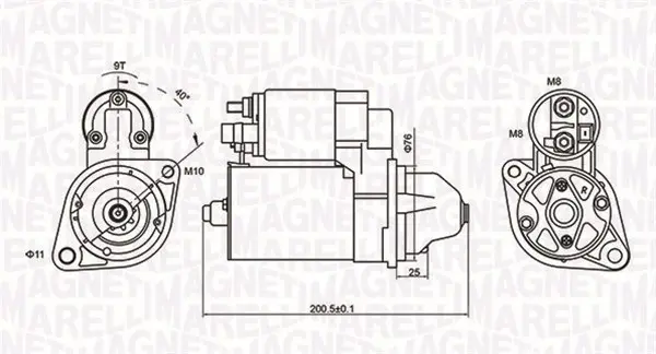 Electromotor (12V, 1,2kW) BMW Seria 1 (E81), 1 (E82), 1 (E87), 1 (E88), 3 (E90), 3 (E91), 3 (E92), 3 (E93), 5 (E60), 5 (E61), 5 (F10), 5 (F11), 5 GRAN TURISMO (F07), 6 (E63), 6 (E64), 7 (E65 1.6-3.0 i