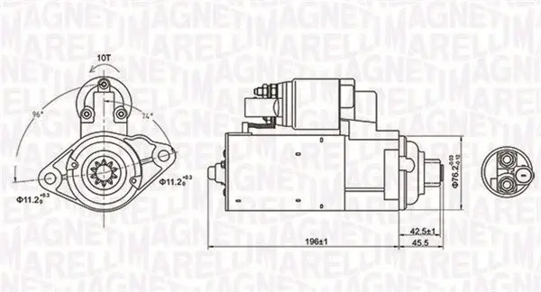 Electromotor (12V, 1,7kW) AUDI A3, TT; SEAT ALTEA, ALTEA XL, LEON, TOLEDO III; SKODA OCTAVIA II, SUPERB II; VW CADDY III, EOS, GOLF IV, GOLF PLUS, GOLF V, JETTA III BEETLE, PASSAT 1.4-3.6 dupa 1998