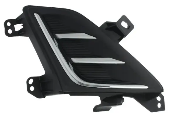 Element bara fata dreapta (cu dungi crom, plastic, negru) potrivit FORD FOCUS IV 04.18-09.21