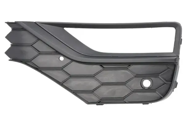 Element bara fata stanga (cu dungi negre, cu orficii lampa ceata, plastic, negru) potrivit VW AMAROK 2H 05.16-05.22