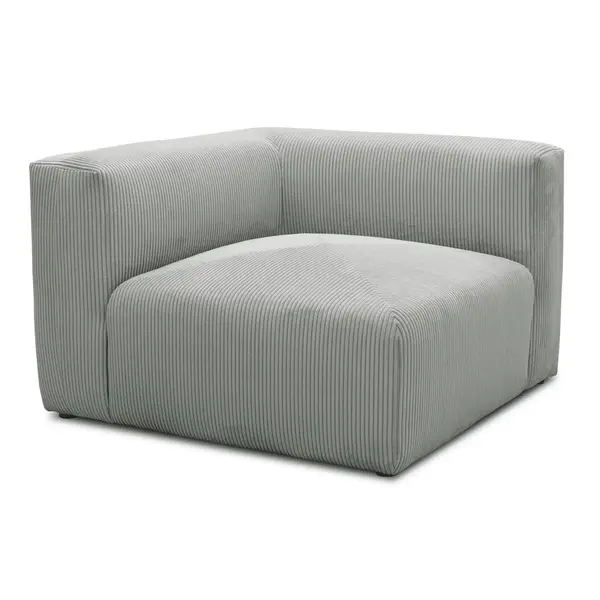 Element Canapea Modulară, textil, gri deschis