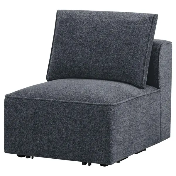 Element Canapea Modulară, textil, gri închis