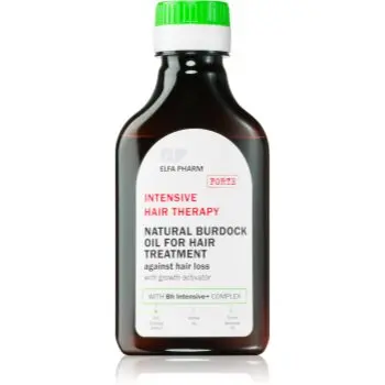 Elfa Pharm Intensive Cosmetic Intensive Hair Therapy Natural Burdock Oil For Hair Treatment Ulei contra caderii parului cu activator de crestere