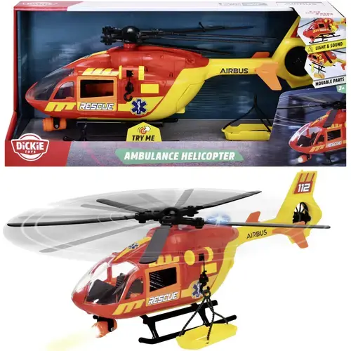 Elicopter de salvare Dickie Toys - Airbus H145, 36 cm, scara 1:36