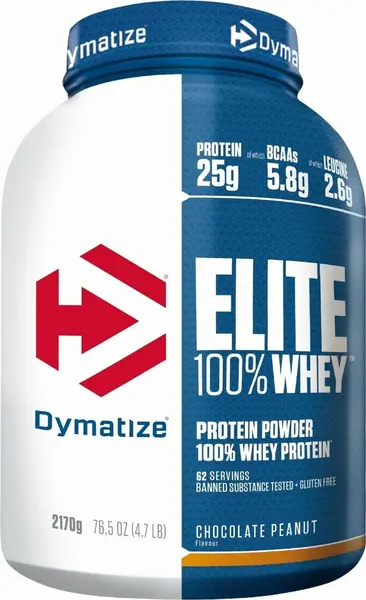 Elite 100% Whey, chocolate fudge, 2170 g, Dymatize