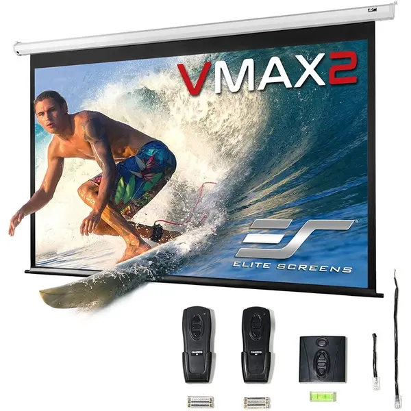 ELITESCREENS Ecran de proiectie electric, 299 x 168 cm, EliteScreens VMAX135XWH2, 2 telecomenzi, Format 16:9, Trigger 12V