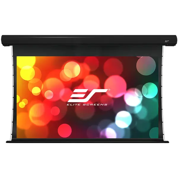 ELITESCREENS Ecran proiectie electric perete/tavan, 243.8 x 137.2 cm, Tensionat, EliteScreens Saker SKT110UHW-E12, 16:9, Drop 30cm,