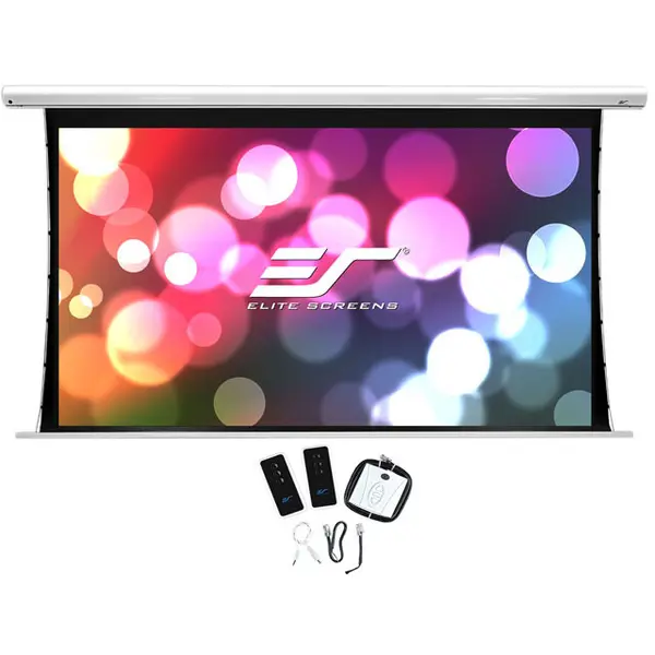 ELITESCREENS Ecran proiectie electric profesional, perete/tavan, 299 x 168 cm, Tensionat, EliteScreens Saker SKT135XHW-E6, 16:9