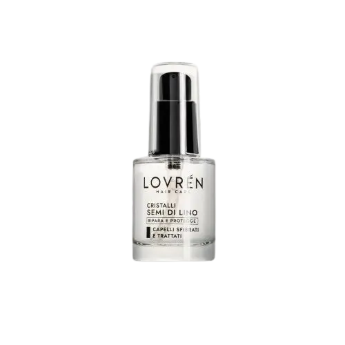 Elixir pentru par deteliorat Cristali Semi Di Lino, 30ml, Lovren