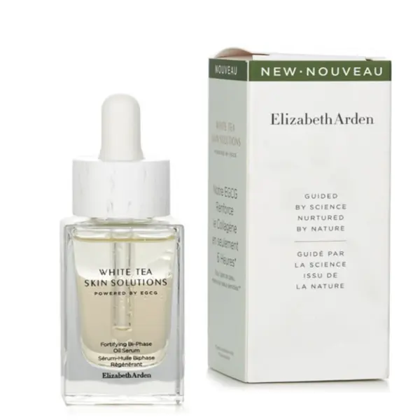 Elizabeth Arden White Tea Skin Solutions Fortifying Bi-Phase Oil Serum Ser de față hrănitor Volum 30 ml