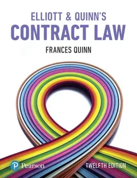 Elliott & Quinn's Contract Law, Paperback/Frances Quinn
