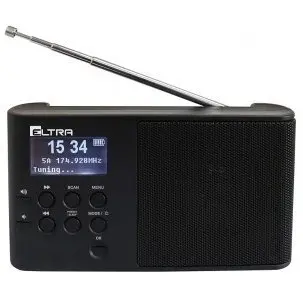 Eltra Radio portabil, Eltra, 170 x 90 x 38 mm, Negru