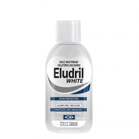 Eludril White Apa de gura anti-pete, 500 ml