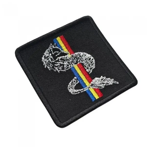 Emblema Brodata Lupul Dacic - Tricolor - Default Title