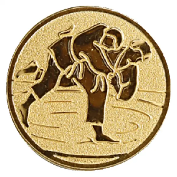 Emblema medalie cupa simbol Judo 25mm, aurie