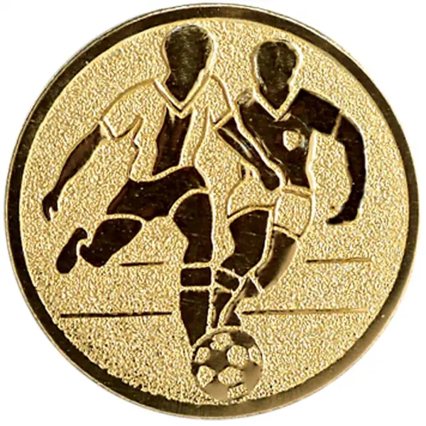 Emblema pentru medalie cupa simbol Fotbal 50mm, aurie