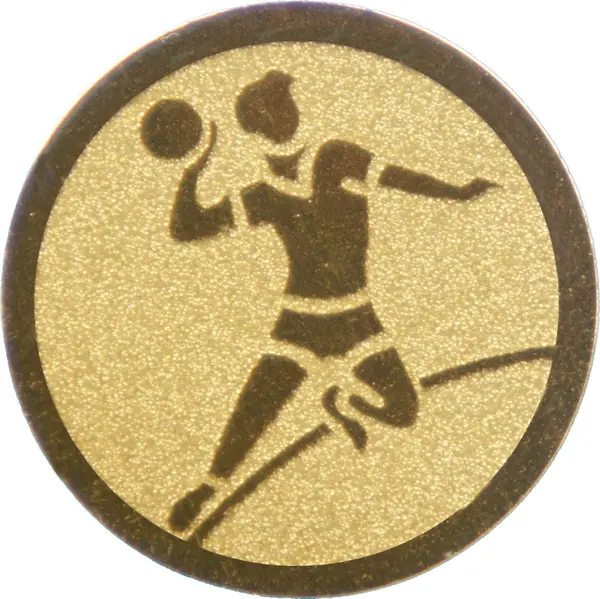 Emblema pentru medalie cupa simbol Handbal 25mm - Autoadeziva