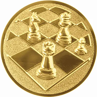 Emblema pentru medalie model Sah 3D, 25mm