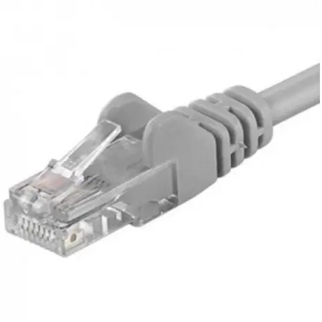 EMTEX Cablu Patchcord UTP EMTEX UTP-6A-10-G-EMT, RJ45-RJ45 Cat.6A, Protectie la incendiu LSZH, 24AWG, 10m, gri
