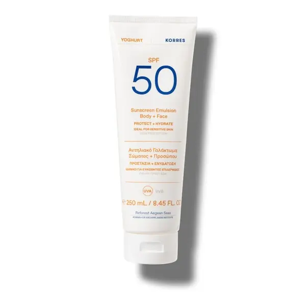 Emulsie pentru corp si fata SPF 50 Yoghurt Sun, 250ml, Korres