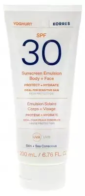 Emulsie pentru fata si corp cu SPF30 Yoghurt Sunscreen, 200ml, Korres