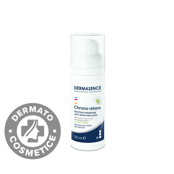 Emulsie restructuranta anti-aging pentru ten matur Chrono Retare 50+, 50ml, Dermasence