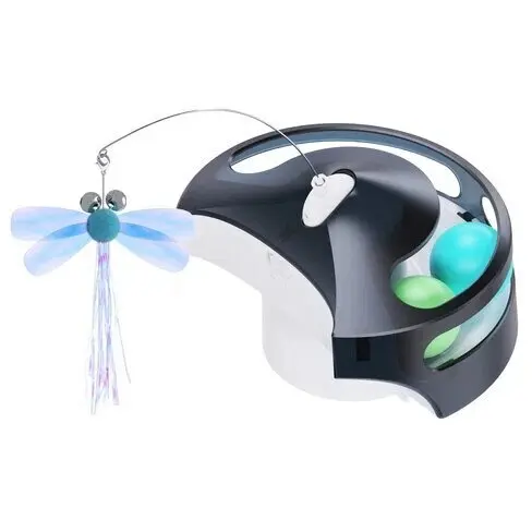 ENAB Jucarie interactiva Enabot Rola PetPal - modul de joaca interactiv pentru caini si pisici pentru robotul PetPal, Negru