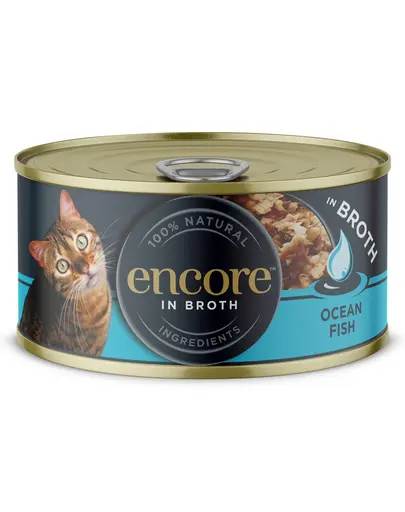 ENCORE Hrană umedă pentru pisici pește oceanic în bulion 70 g