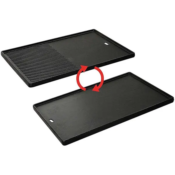 Enders Plita din fonta cu 2 fete neteda si grill 44,5 x 29,5 cm pentru gratar Kansas Pro 4 Turbo Enders 7789