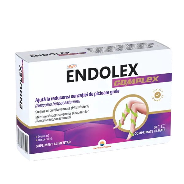 Endolex Complex, 30 comprimate filmate, Sun Wave Pharma