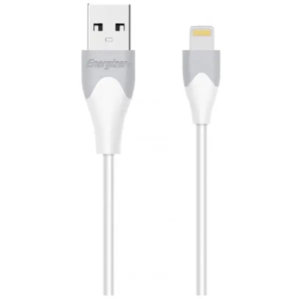 Energizer Cablu de date Energizer, USB-A la Lightning, compatibil Apple, lungime 1.2 m, Alb