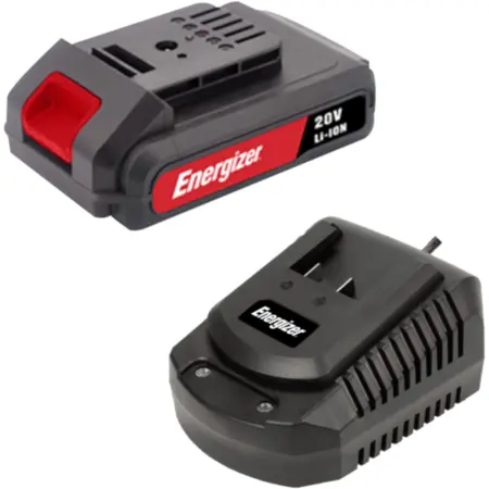Energizer Starter Kit Acumulator Energizer 3CH1P1, 20V, 2A, 2.000mAh + Incarcator Priza pentru Acumulator 2.2A, Negru