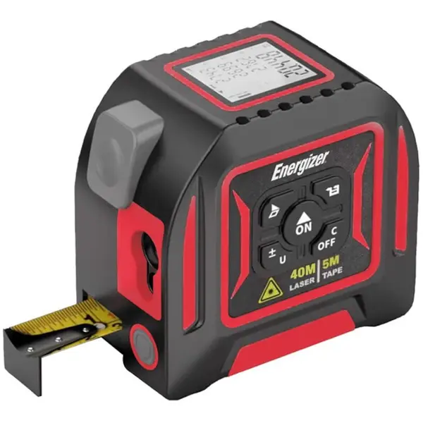 Energizer Telemetru laser Energizer 3MT40, distanta masurare 40 m, ruleta 5 m, carcasa ergonomica ABS