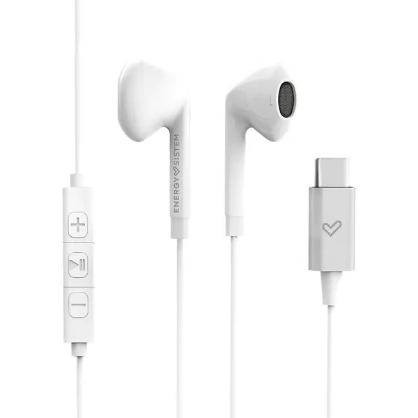 ENERGY SISTEM Casti Energy Sistem Smart 2, tip C, microfon, Alb