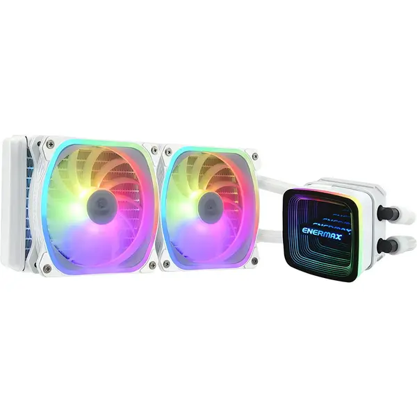 ENERMAX Cooler CPU Enermax Aquafusion, ADV 240 RGB, 500-2000rpm, 330W, Racire cu Lichid, Alb