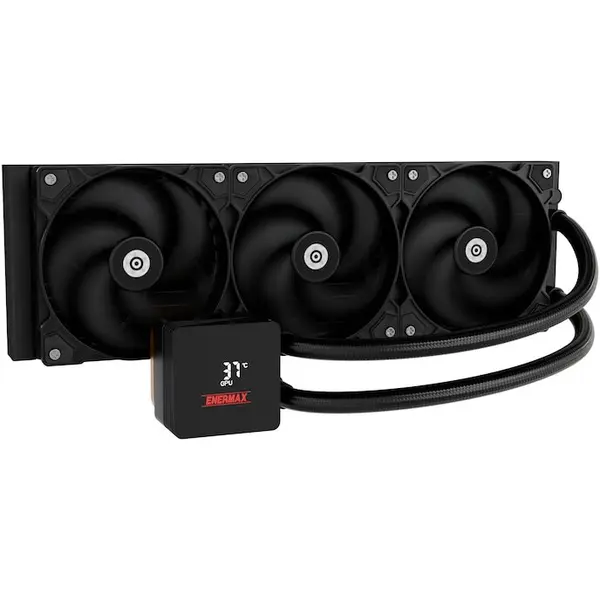 ENERMAX Cooler CPU Enermax Liqmax IV, 360 mm, Support 390W TDP, Intel / AMD, magnet Display, Software
