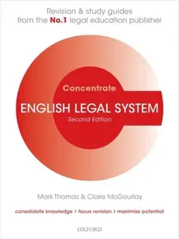 English Legal System Concentrate. Law Revision and Study Guide, Paperback/Claire McGourlay