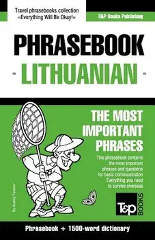 English-Lithuanian Phrasebook & 1500-Word Dictionary, Paperback/Andrey Taranov