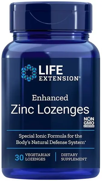 Enhanced Zinc Lozenges, 30 comprimate masticabile vegetale, Life Extension