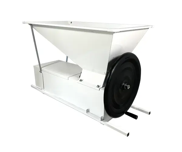 Eno 3 smalto manual, zdrobitor desciorchinator struguri, Enoitalia, cuva si carcasa din tabla smaltuita, cuva cu valturi, productivitate 300-500 kg/h, productie Italia - Default Title