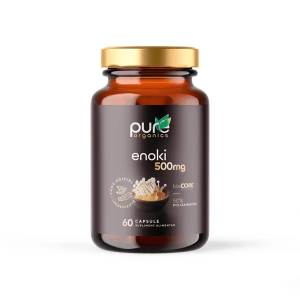 Enoki – Vitalitate metabolica - 60cps PureOrganics